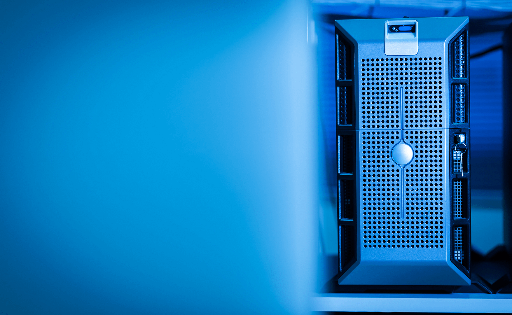 Modern command and control room with multiple monitoring screens